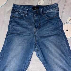 *High Rise Skinny Ankle Jeans